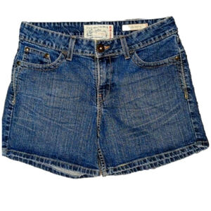 Jean shorts M Levi Studded Denim Medium blue women's short jeans mid-rise